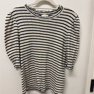 Striped navy and cream Women's Top